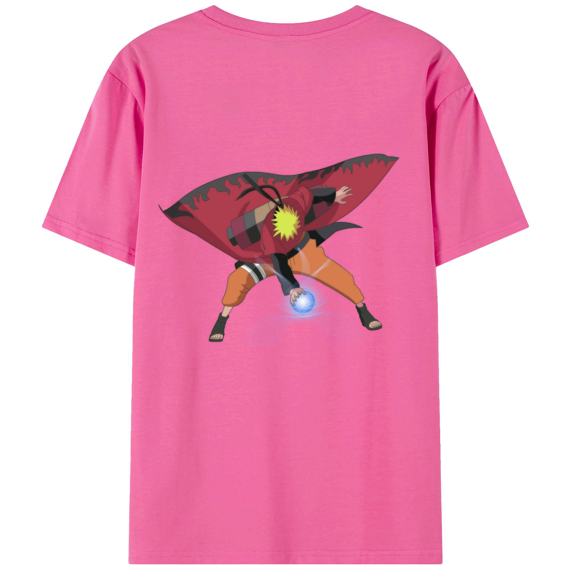 （画像用） NARUTO -ナルト- うずまき ナルト Uzumaki Naruto レディース半袖Tシャツ(バックプリント)